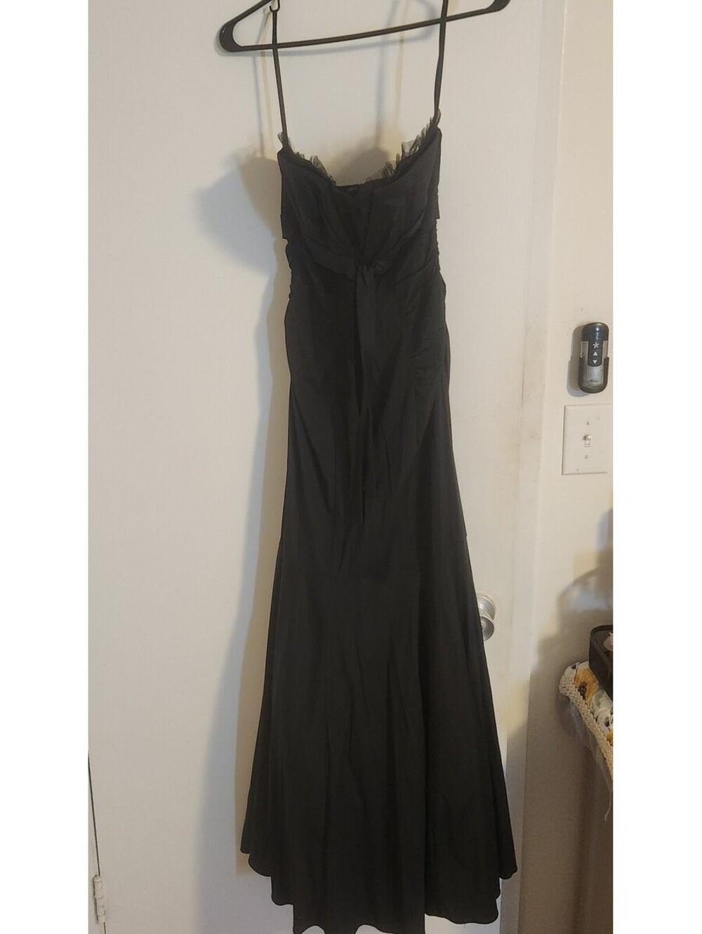 Xscape Black Spaghetti Strap Prom Dress Size 6